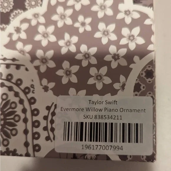 Taylor Swift Ornament Willow Piano Evermore Album Christmas Tree Holiday Present - Picture 7 of 12